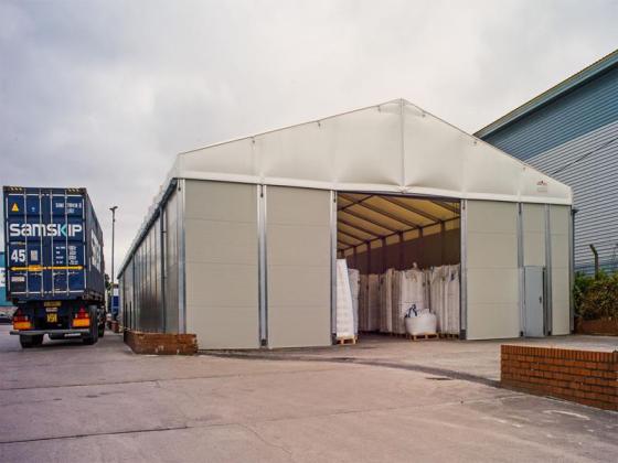 Thermo-Roof Temporary Storage Building