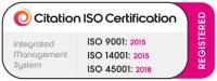 ISO 9001, ISO 14001 and ISO 45001 certified