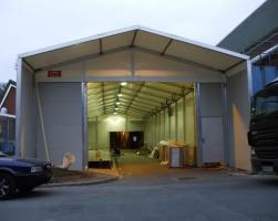 bespoke temporary buildings on uneven or sloping ground