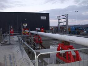 Steel pipeline production building for manufacturing company