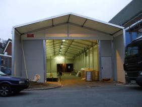 bespoke temporary buildings on uneven or sloping ground