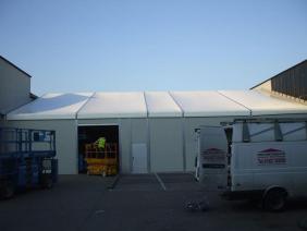 Bridge-the-gap with a custom made temporary building