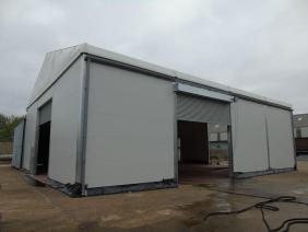 Decontamination processing temporary building