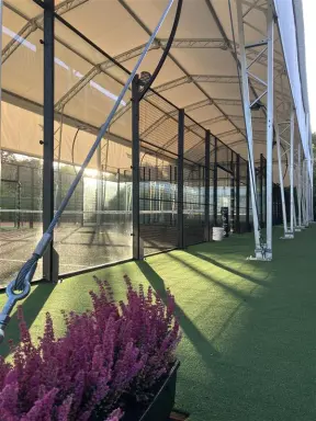 View of padel canopy