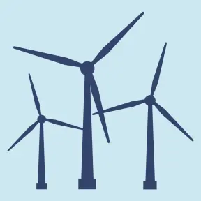 Wind turbines in Fermanagh hills