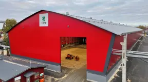 Red mega-space building