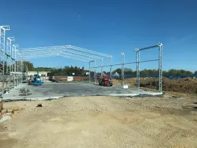 Construction of metal building