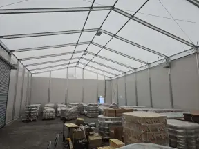 Inside warehouse with stock