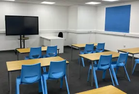 A temporary education classroom