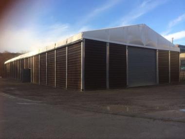 Abru temporary storage building