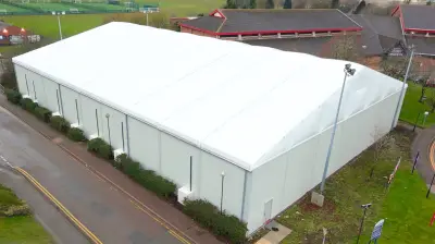 Large temporary sports hall