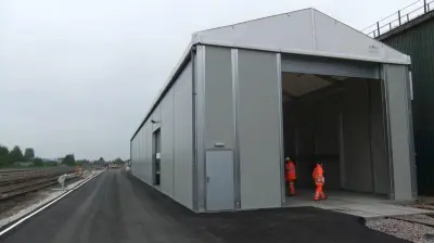 Amey Rail temporary re-locatable workshop