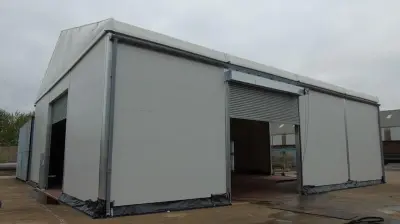Decontamination processing temporary building