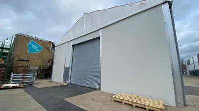 Norfolk Leisure Garden Centre temporary storage building
