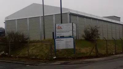 Temporary on-site storage building for Contract Bottling