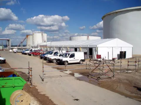 Temporary Buildings Oil Refinery