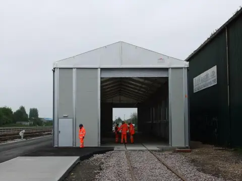 Temporary Locomotive Workshop
