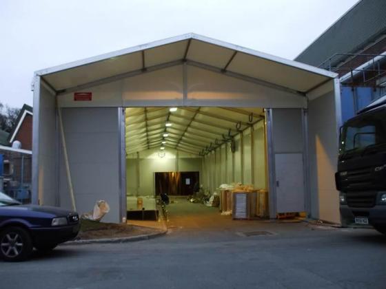 Canopy Extension for Loading Bay Emergency Temporary Building