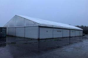 Smart-Space temporary building in wet weather