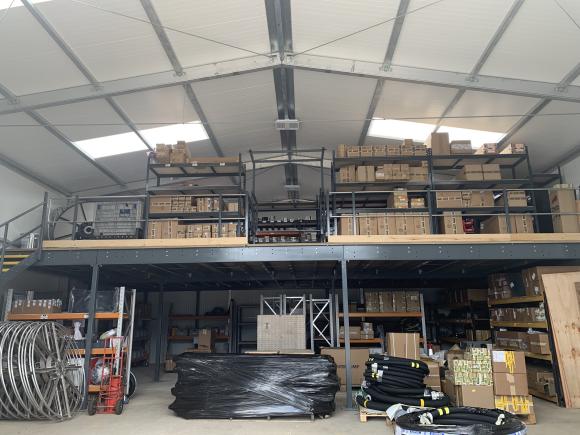 Busy Warehouse during Peak Season Demand